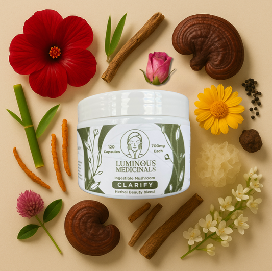 CLARIFY, Glow + Repair- Ingestible Mushroom and Herbal Beauty Blend